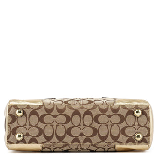 11062 Beige Gold Signature Hamptons Tote Bag