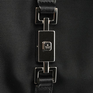 002 1067 Black Nylon Jackie Shoulder Bag