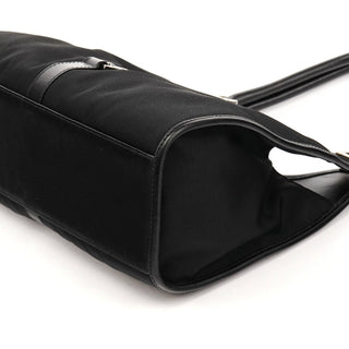 002 1067 Black Nylon Jackie Shoulder Bag