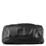 Black Leather Classic Q 2-Way Bag