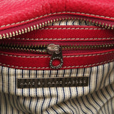 Pink Leather Multi-Pocket Camera Tote Bag