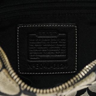 6824 Grey Black Signature Soho Shoulder Bag