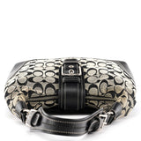 6824 Grey Black Signature Soho Shoulder Bag