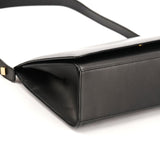 001 2058 Anthracite Leather Frame Shoulder Bag