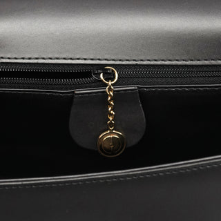 001 2058 Anthracite Leather Frame Shoulder Bag