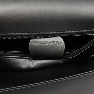 001 2058 Anthracite Leather Frame Shoulder Bag