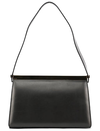 001 2058 Anthracite Leather Frame Shoulder Bag