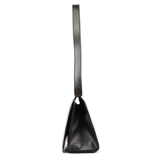 001 2058 Anthracite Leather Frame Shoulder Bag