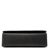 001 2058 Anthracite Leather Frame Shoulder Bag