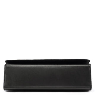 001 2058 Anthracite Leather Frame Shoulder Bag
