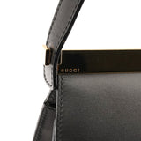 001 2058 Anthracite Leather Frame Shoulder Bag