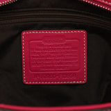 F13959 Pink Leather Turnlock Tote Bag