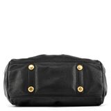 Black Leather Classic Q Baby Groovee Bowling Bag