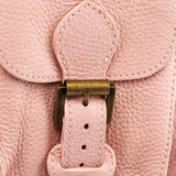 Cargo Pocket Tote Bag aus Leder in Hellrosa