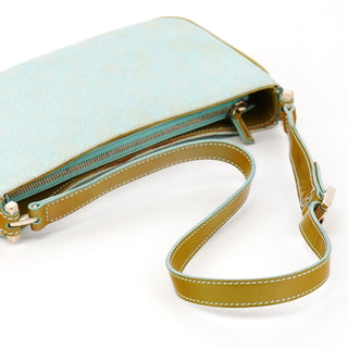 001 4152 Light Blue Yellow GG Shoulder Bag