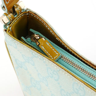 001 4152 Light Blue Yellow GG Shoulder Bag