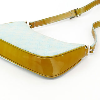 001 4152 Light Blue Yellow GG Shoulder Bag