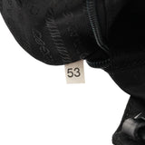B8362 Black Tessuto Impuntu Plastic Chain Shoulder Bag
