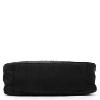 B8362 Black Tessuto Impuntu Plastic Chain Shoulder Bag