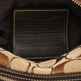 F06044 Beige Brown Signature Soft Demi Shoulder Bag