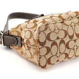 F06044 Beige Brown Signature Soft Demi Shoulder Bag