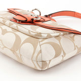 F25289 Beige Coral Pink Signature Soho 2-Way Bag