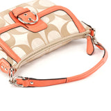 F25289 Beige Coral Pink Signature Soho 2-Way Bag