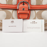 F25289 Beige Coral Pink Signature Soho 2-Way Bag