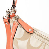 F25289 Beige Coral Pink Signature Soho 2-Way Bag