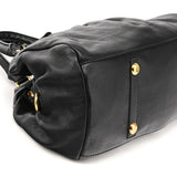 Black Leather Classic Q Baby Groovee 2-Way Bag
