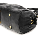Black Leather Classic Q Baby Groovee 2-Way Bag
