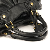Black Leather Classic Q Baby Groovee 2-Way Bag