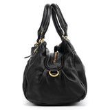 Black Leather Classic Q Baby Groovee 2-Way Bag