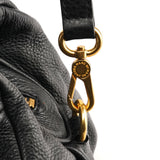 Black Leather Classic Q Baby Groovee 2-Way Bag