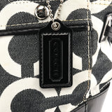 14515 Black White Signature Peyton Op Art Tote Bag