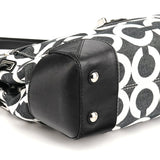 14515 Black White Signature Peyton Op Art Tote Bag