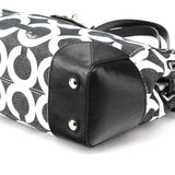 14515 Black White Signature Peyton Op Art Tote Bag