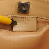 35808 Beige Linen Shoulder Bag