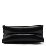Black Vitello Chic Leather Top Handle Bag