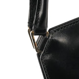 Black Vitello Chic Leather Top Handle Bag