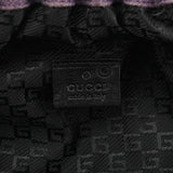 001 4247 Purple Linen Ruched Clutch Shoulder Bag