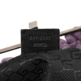 001 4247 Purple Linen Ruched Clutch Shoulder Bag