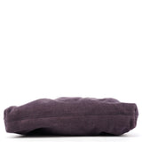 001 4247 Purple Linen Ruched Clutch Shoulder Bag