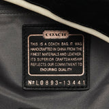 13441 Grey Black Signature Kiss-Lock Tote Bag