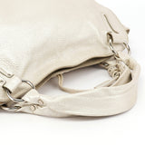 Pearl White Leather Bittersweet Shoulder Bag