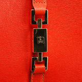 002 1068 Red Leather Jackie Shoulder Bag