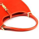 002 1068 Red Leather Jackie Shoulder Bag