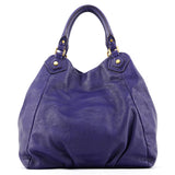 Violet Leather Classic Q Fran 2-Way Bag