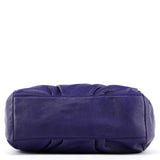 Violet Leather Classic Q Fran 2-Way Bag