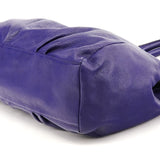 Violet Leather Classic Q Fran 2-Way Bag